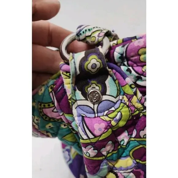 Vera Bradley retired quilted Mandy tote bag in a plum crazy paisley pattern. - Picture 6 of 16